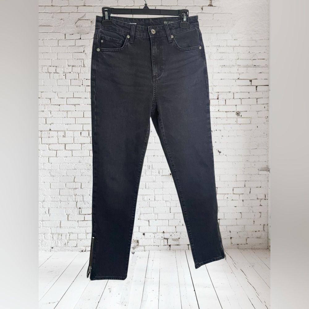 Ag Adriano Goldschmied Mari Crop moto slim Straight 26”